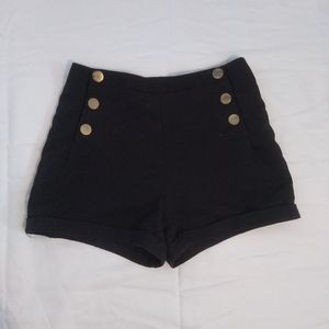 High-waisted shorts